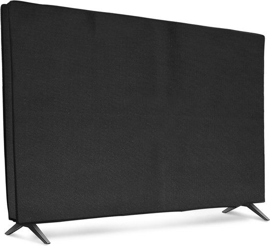 kwmobile tv hoes voor 49-50" TV cover - Beschermhoes voor televisie - Voor binnengebruik - Tegen vuil en stof - In zwart
