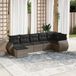 Maison Exclusive - Ensemble de jardin, 7 pièces, avec coussins, gris, en polyrotin