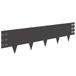 vidaXL Gazonrand 10 st 100 x 25 cm Staal Zwart