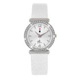 Lucardi Kinder Little Miss Fabulous horloge met witte PU band