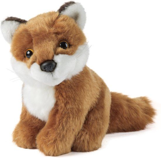 Living Nature Vos Knuffel Zittend 15 cm