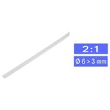 TRU COMPONENTS 1225491 Krimpkous zonder lijm Wit 6.50 mm 3 mm Krimpverhouding:2:1 per meter
