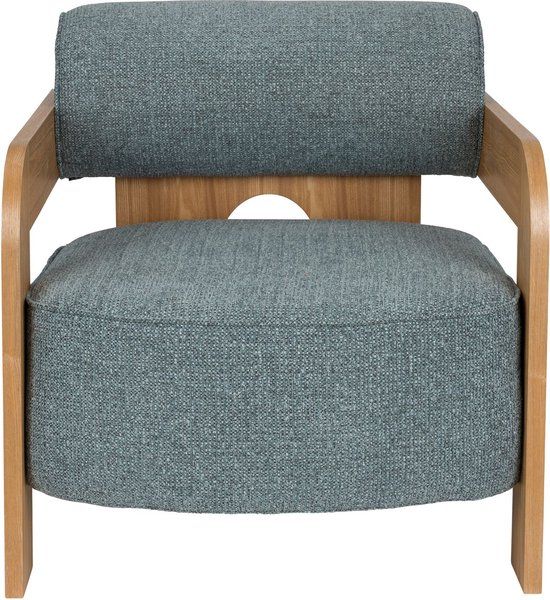 Zuiver Oolong Fauteuil - Blauw/Grijs - Design - Kunststof - 72.5x90x76 cm