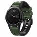 By Qubix - Geschikt voor Garmin bandje - 22mm Quickfit - leer + siliconen bandje - Groen - Geschikt voor Garmin Tactix 8 - 47mm