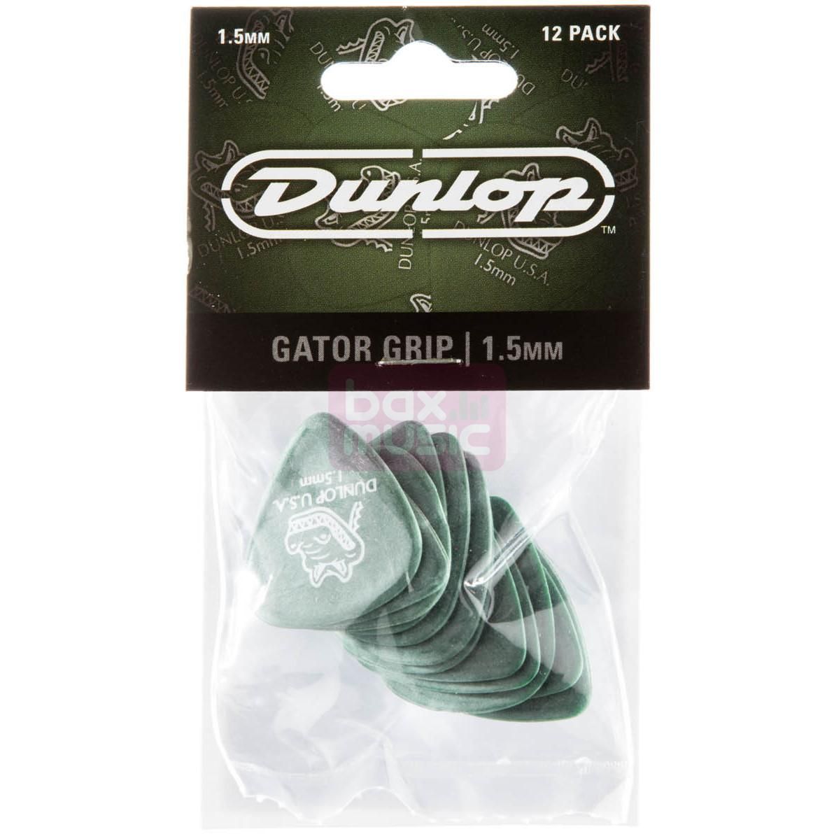 Dunlop Gator Grip groene plectrums 1.50mm 12 stuks