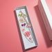 Merkloos Wan GmbH Gepersonaliseerde Bladwijzer - Pen Bladwijzer - Boeken Lezen - Letter K Design - 15 cm - Bloemen Hars