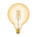 EGLO connect LED E27 lamp, slimme vintage gloeilamp amber | Globe 6 watt (komt overeen met 51 watt), 650 lumen, dimbaar, warmwit, 2200 Kelvin, lamp G125, Ø 12,5 cm