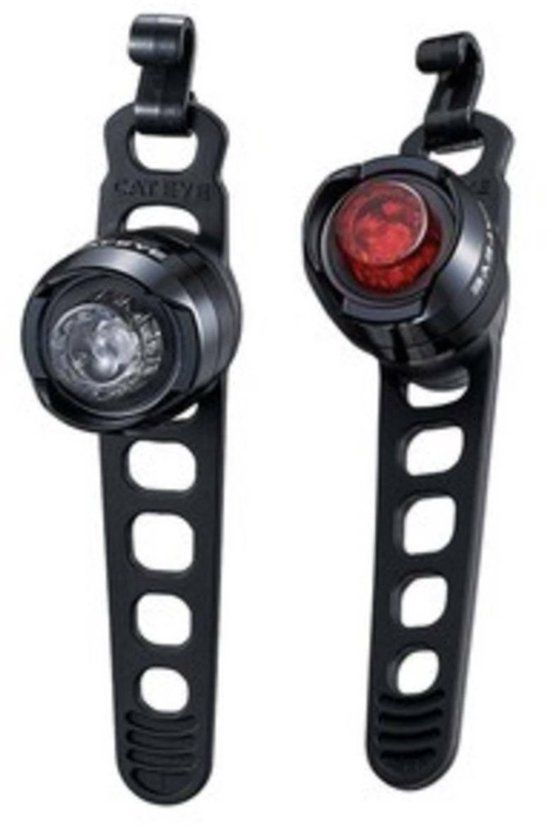 CatEye Orb Fietsverlichting Set - LED - Zwart