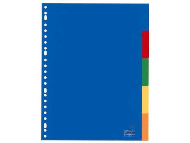 Kangaro A4 Index Tabs - Blue - PP - 5-part