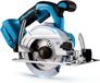 Happiq Scie circulaire - Avec 2 batteries - 3 lames de scie - 20 et 45 mm - Angle de coupe réglable