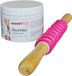 THERMO Rouleau de massage bois/rouille et crème