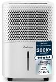 Merkloos Luchtontvochtiger Luchtontvochtiger - 12 liter per dag - Stille slaapstand - 1,8 liter watertank - Wielen