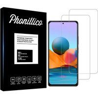 Phonillico® Gehard glas voor Xiaomi REDMI NOTE 10 PRO [Pack 2]