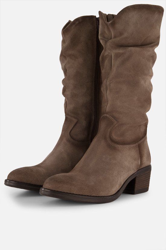 Aqa Hoge laarzen taupe Suede - Maat 37
