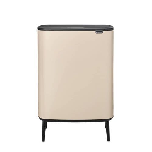 Brabantia Bo Touch Bin Hi Prullenbak - 2 x 30 liter - Soft Beige