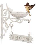 Merkloos / Sans marque Relaxdays Vogelbad - Wit