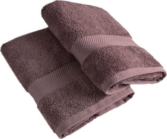 Casilin Royal Touch Badlaken - Figue Paars - 65x125cm - 2 stuks