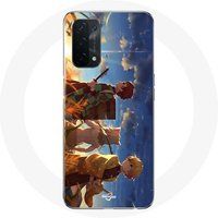 Maniacase Etui voor Oppo A74 Tanjiro Inosuke en Zenitsu Demon Slayer Kimetsu no Yaiba Anime Manga