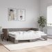 Maison Exclusive Lit gigogne, taupe, 90x200 cm, avec revêtement en tissu