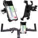 MOELECTRONIX Support de vélo pour Samsung Galaxy S21 Ultra 5G S21 S21+ S20 Ultra S20+ S20 S10 S10+ S10 Lite Note 8 9 10 10+ 10 Lite 20 | Support de téléphone à 4 coins Support de vélo | Support de guidon rotatif à 360°