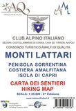 Monti Il Lupo Monti Lattari. Penisola sorrentina. Costiera amalfitana. Isola di Capri. Carta dei sentieri scala 1:25000