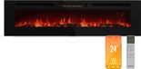 Klarstein Elektrische Haard Galeras Smart - 1800 W verwarmingsvermogen, realistische LED-vlammen, bediening via app en afstandsbediening, instelbare kleuren en helderheid, oververhittingsbeveiliging, wandgemonteerde elektrische haard