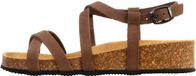 The Divine Factory Noga Tahel Edge leren sandalen bruin