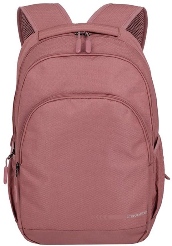 Travelite Kick Off Backpack L Rosé - 22L - 15 inch Laptop Compartment - Polyester
