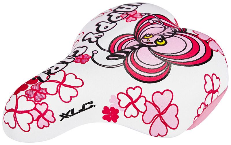 XLC SA-C02 Zadel Kinderen - Wit/Roze - 2022 Model