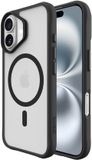 Buddi Hybrid - Hoesje Geschikt voor Apple iPhone 16 - Compatibel met MagSafe - Back Cover met Magneet - Magnetische Beschermhoes - Matte Zwart