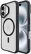 Buddi Hybrid - Hoesje Geschikt voor Apple iPhone 16 - Compatibel met MagSafe - Back Cover met Magneet - Magnetische Beschermhoes - Matte Zwart