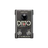 TC Helicon DITTO MIC LOOPER Pedaal met enkele lus met 2 knoppen voor zang of akoestische instrumenten