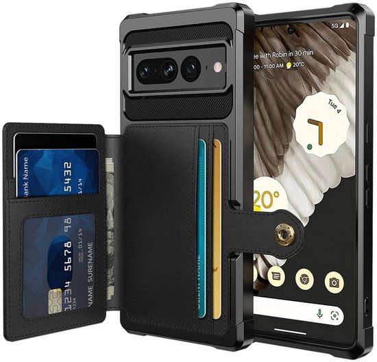 Selected by GSMpunt.nl Google Pixel 7 Pro Portemonnee Hoesje Zwart
