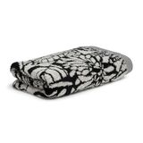 Möve Brooklyn Botanic handdoek 50 x 100 cm in Nature/Black