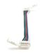 RGBW-connector (12 mm) met 100 cm kabel voor 12 mm LED RGB + W strips; clip-connector; RGBW-verlenging.