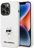 Karl Lagerfeld Silicone Choupette - Beschermhoes - iPhone 14 - Wit