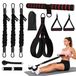 Omgoods - Set de bandes de résistance avec pédale pour la maison et la salle de sport, 13,6 kg à 50 kg