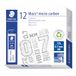 Staedtler Mars Micro Carbon 250 - Koffer 12 grafietkabels 0,7 mm Hb - pak van 12