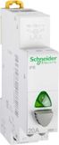 Schneider Electric A9E18036 drukknop iPB, 1 sluiter, knop, LED groen 110-230VAC, grijs