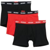 HUGO Boxershorts beige / groen / rood / zwart