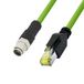 LogiLink CQM045S - M12 CAT6A industriële patchkabel, PUR, M12 X-gecodeerd naar RJ45, 1,50 m