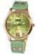 QBOS Unisex horloge Mineralglas Rosékleurig Wit Leer Analoog Quartz