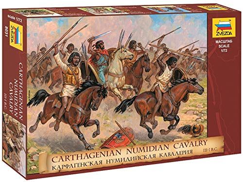 Zvezda 500788031 1:72 Carthaginian Cavalry III-I B.C. - Plastic Modelbouwset