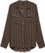 VERO MODA VMBUMPY L/S SHIRT NEW WVN NOOS Chemisier Femme M Marron