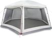 vidaXL Tente de piscine avec parois extérieures en maille amovibles 618x532 cm gris