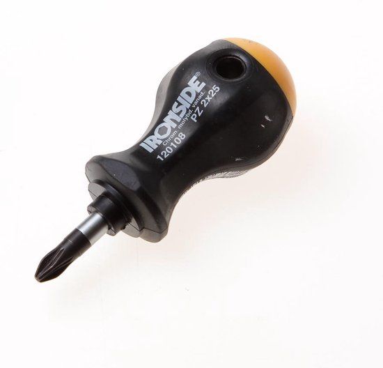 Ironside Schroevendraaier Stubby PZ2 - Wit - 1 Stuks