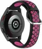 By Qubix - Siliconen Smartwatch Bandje - Geschikt voor Garmin Vivoactive 4 / 4L - 22mm - Zwart/Roze