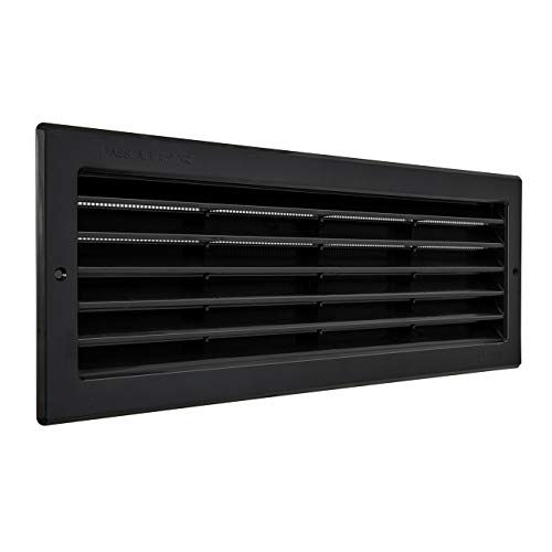 La Ventilazione PR3713N ventilatierooster rechthoekig zwart 370x130mm