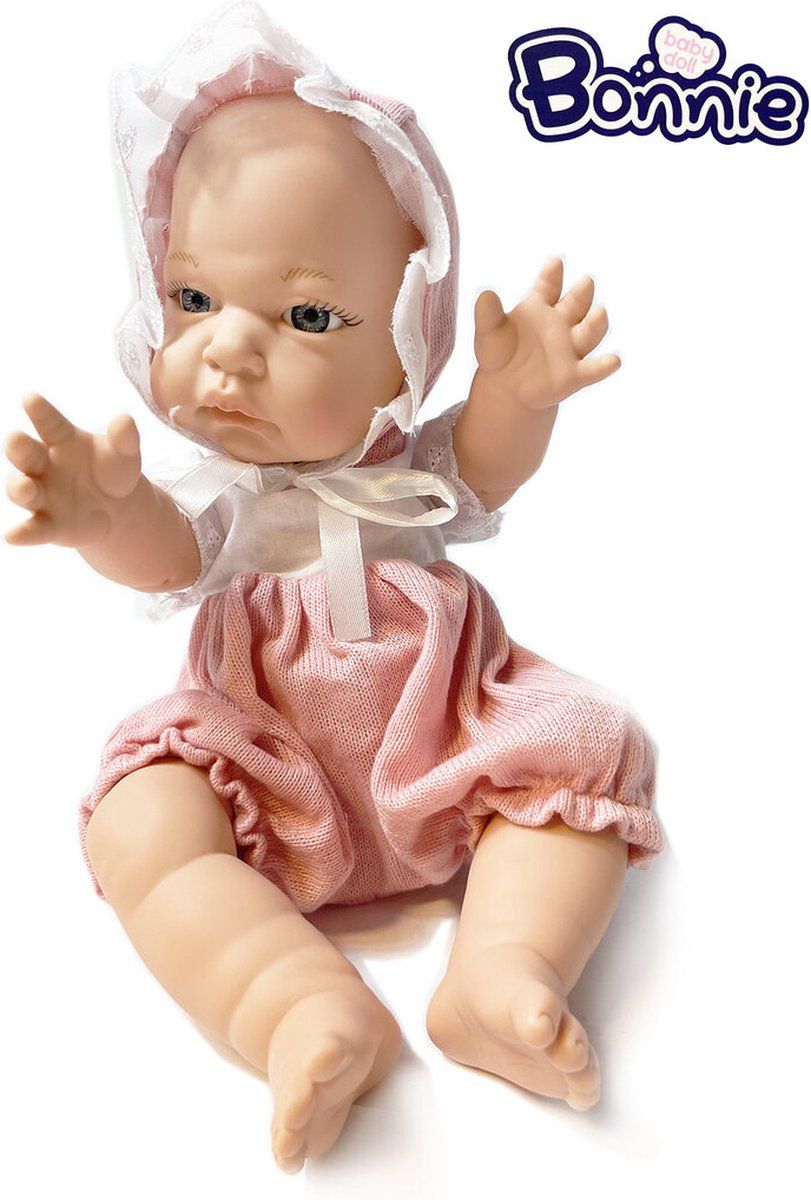 babypop Panda babypop Schattige speelgoed - Bonnie Doll - set 30.5cm roze