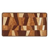 Baroni Home Keukentapijt, antislip, decoratief, Lavaile, 50 x 100 cm, bruin geometrisch